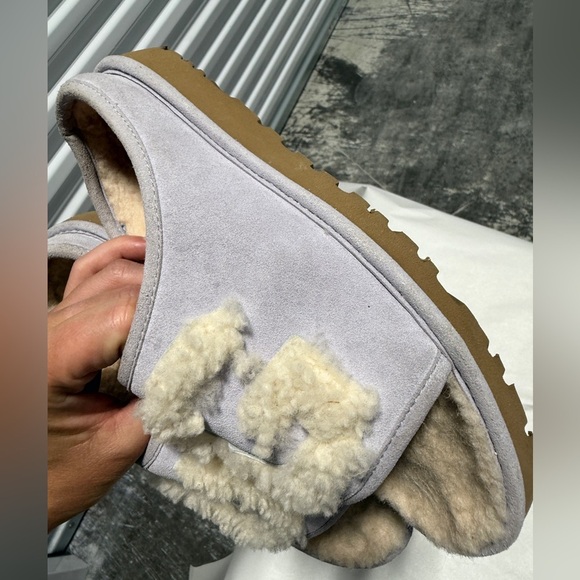 UGG Shearling SLIDE Sz 6 Lilac - Picture 13 of 16